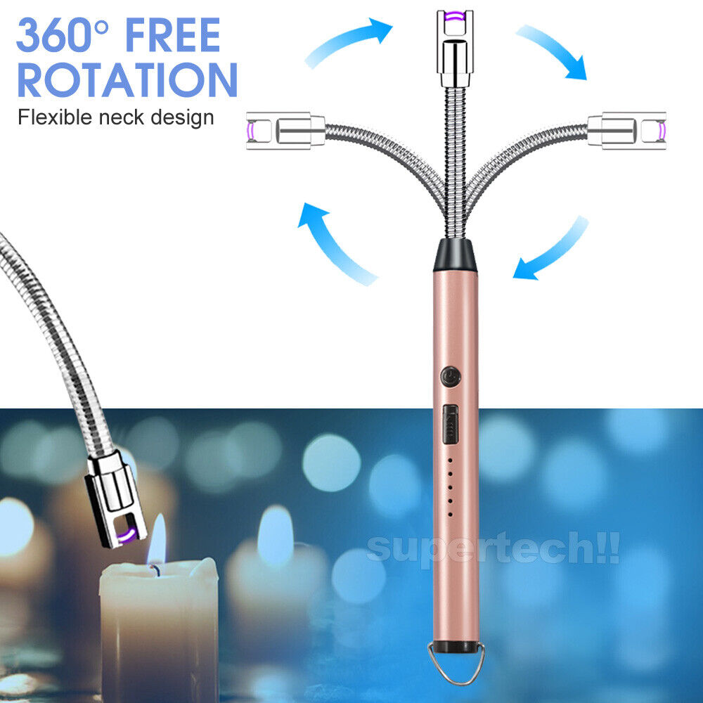 Plasma ARC Flameless USB Lighter BBQ Windproof Kitchen Candle Rechargeable