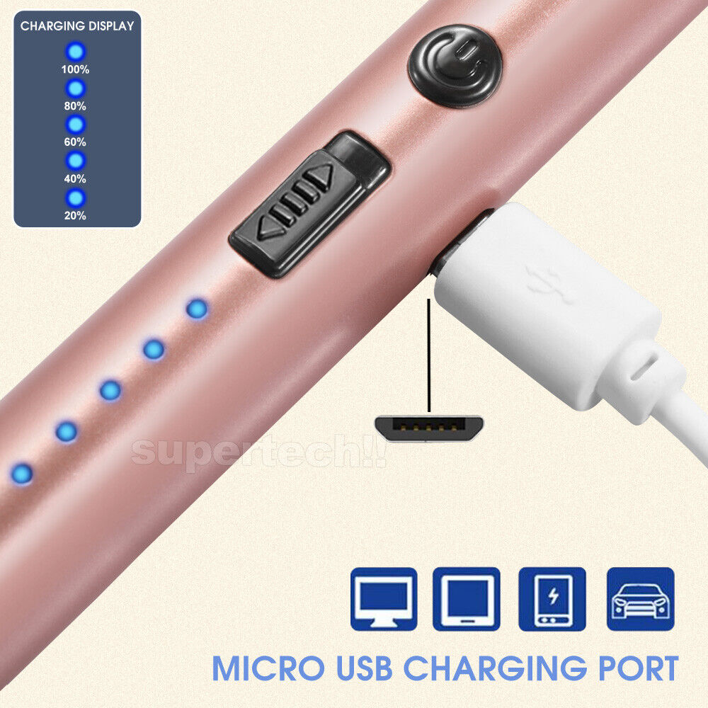Plasma ARC Flameless USB Lighter BBQ Windproof Kitchen Candle Rechargeable