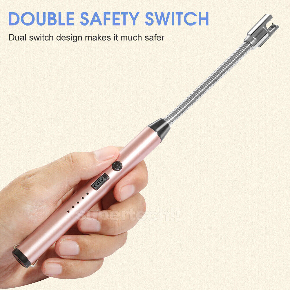 Plasma ARC Flameless USB Lighter BBQ Windproof Kitchen Candle Rechargeable