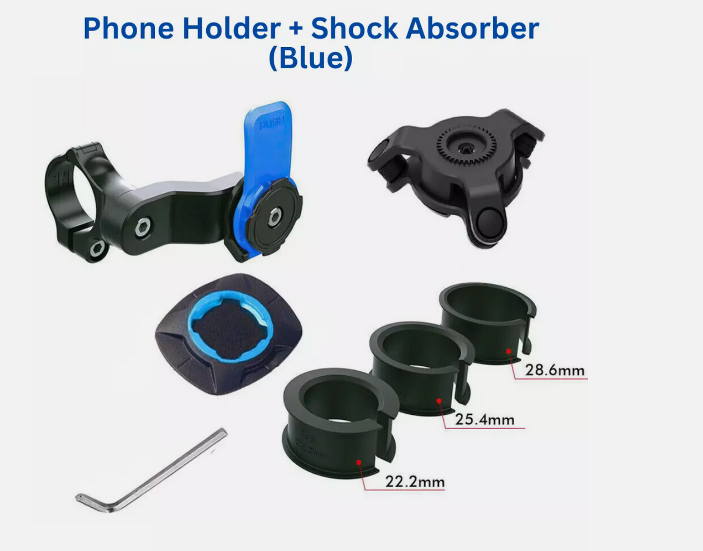 Bike Motorcycle For Quad Lock Phone Mount Holder Handlebar Mount
