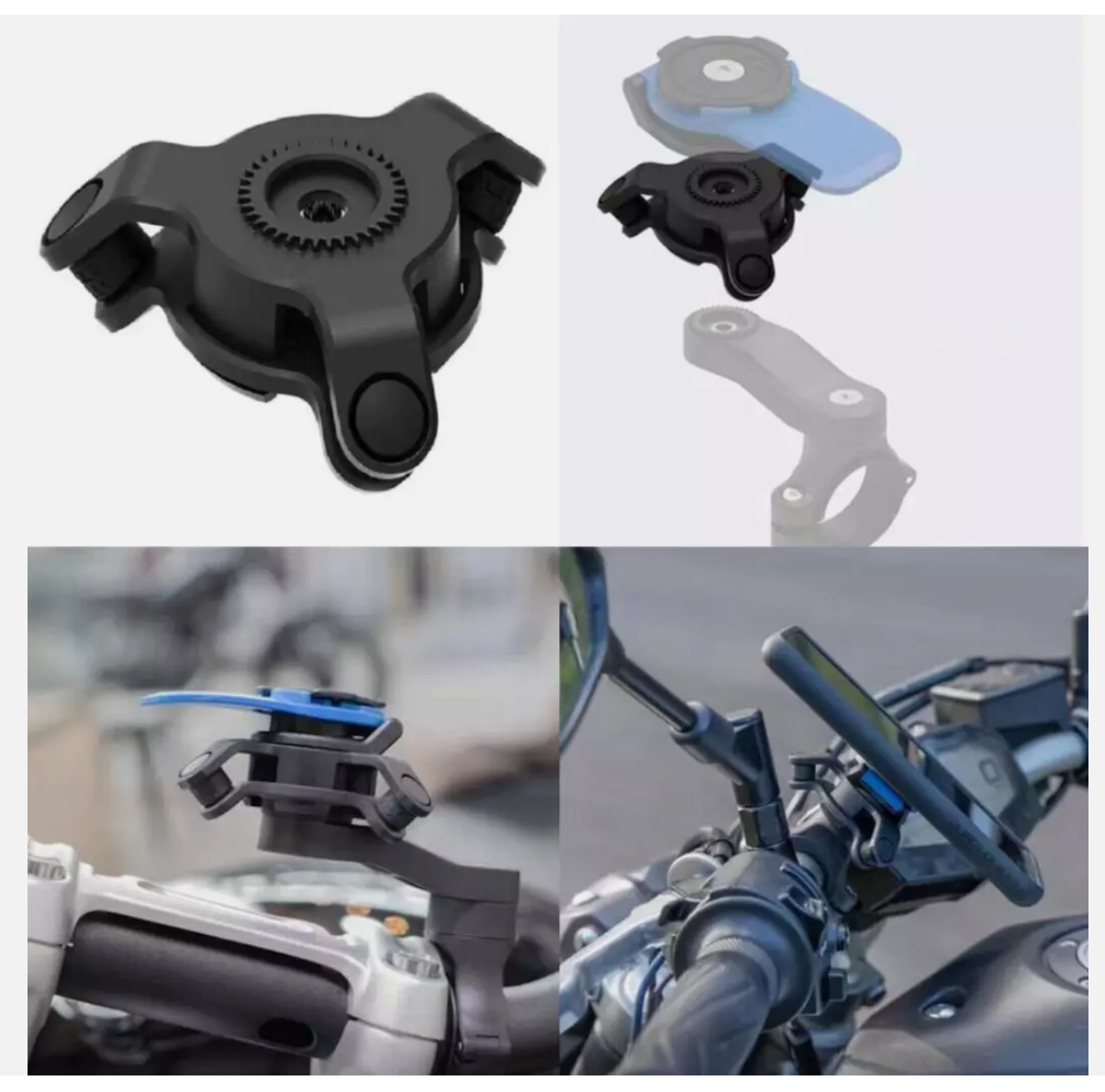 Bike Motorcycle For Quad Lock Phone Mount Holder Handlebar Mount