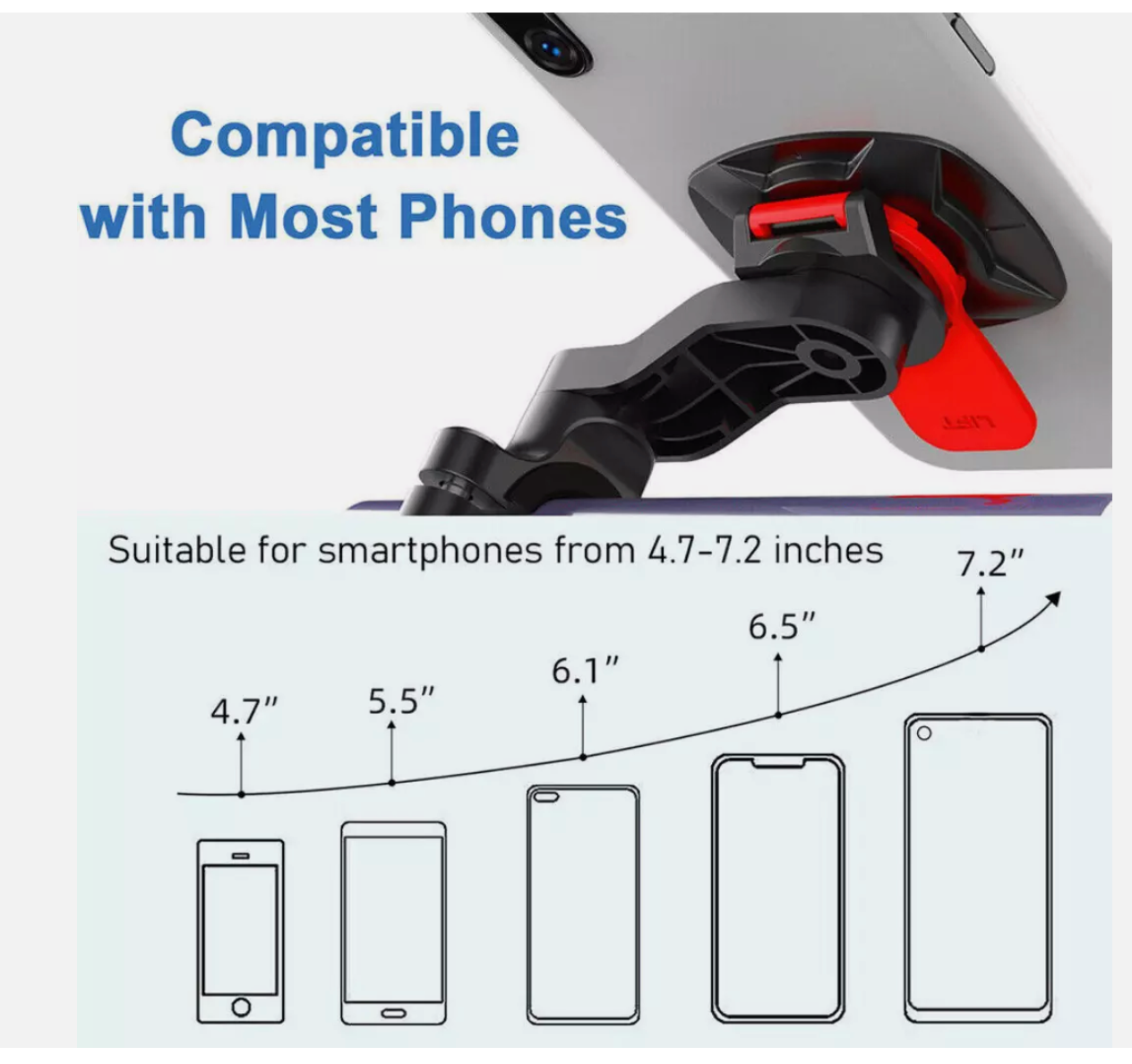 Bike Motorcycle For Quad Lock Phone Mount Holder Handlebar Mount