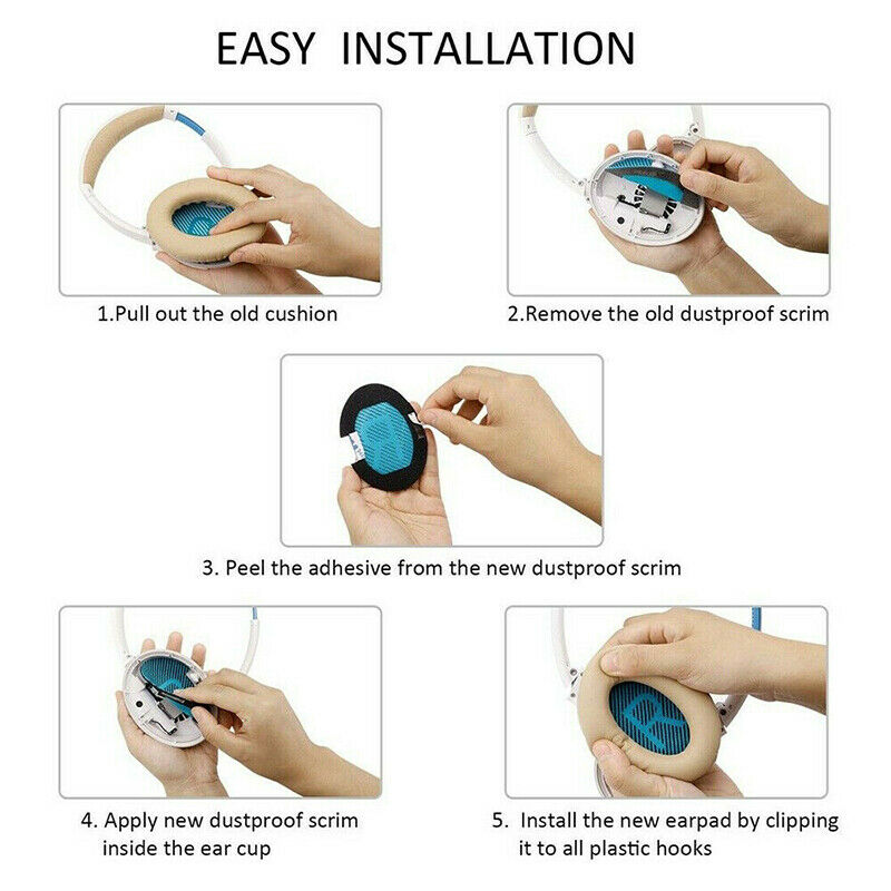 Ear Pads for Bose QC35 / QC35 ii Quiet Comfort 35 II/I QC25/QC15 EarPads Cushion