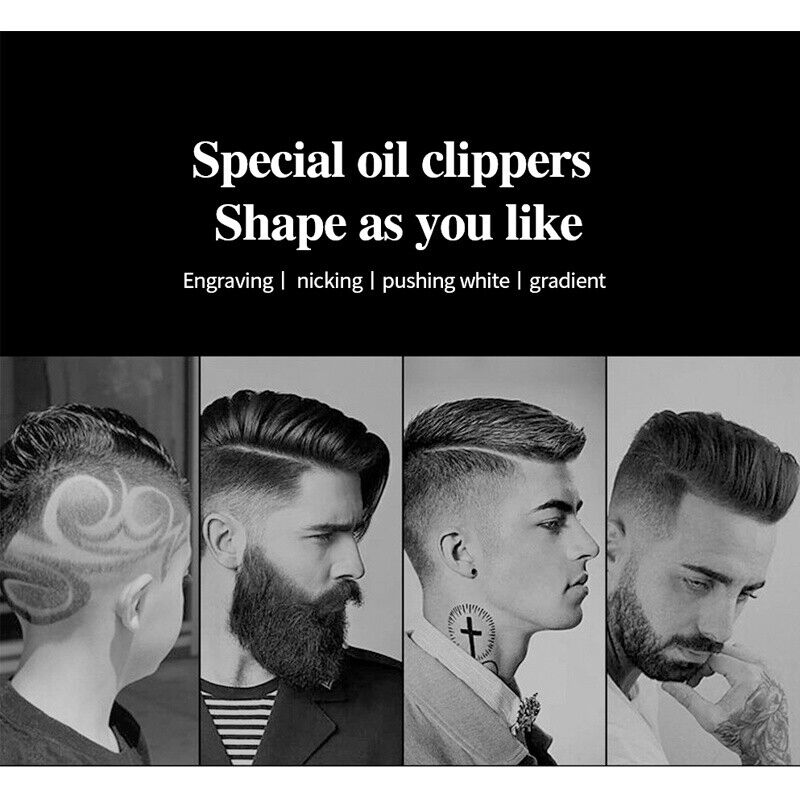 Men Portable Electric Hair Trimmer Clippers Beard Shaver Cutting Cordless