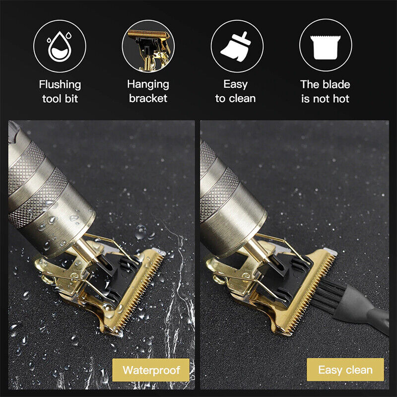 Men Portable Electric Hair Trimmer Clippers Beard Shaver Cutting Cordless