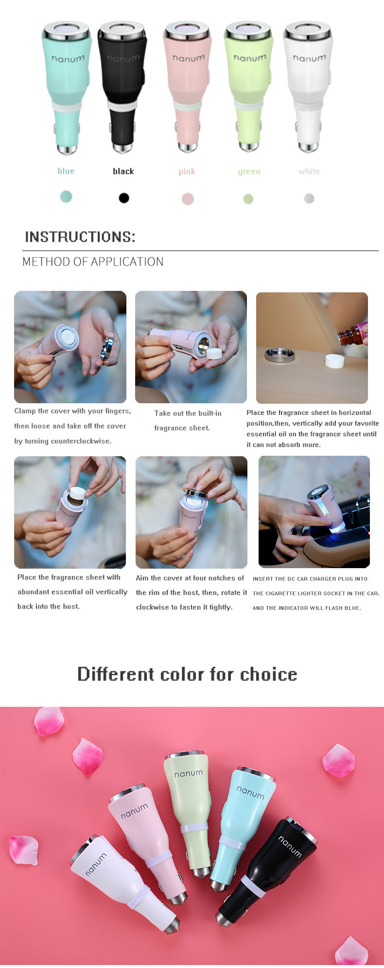 SALE:Car Air Freshener Mini USB Aromatherapy Car Humidifier USB Essential Oil