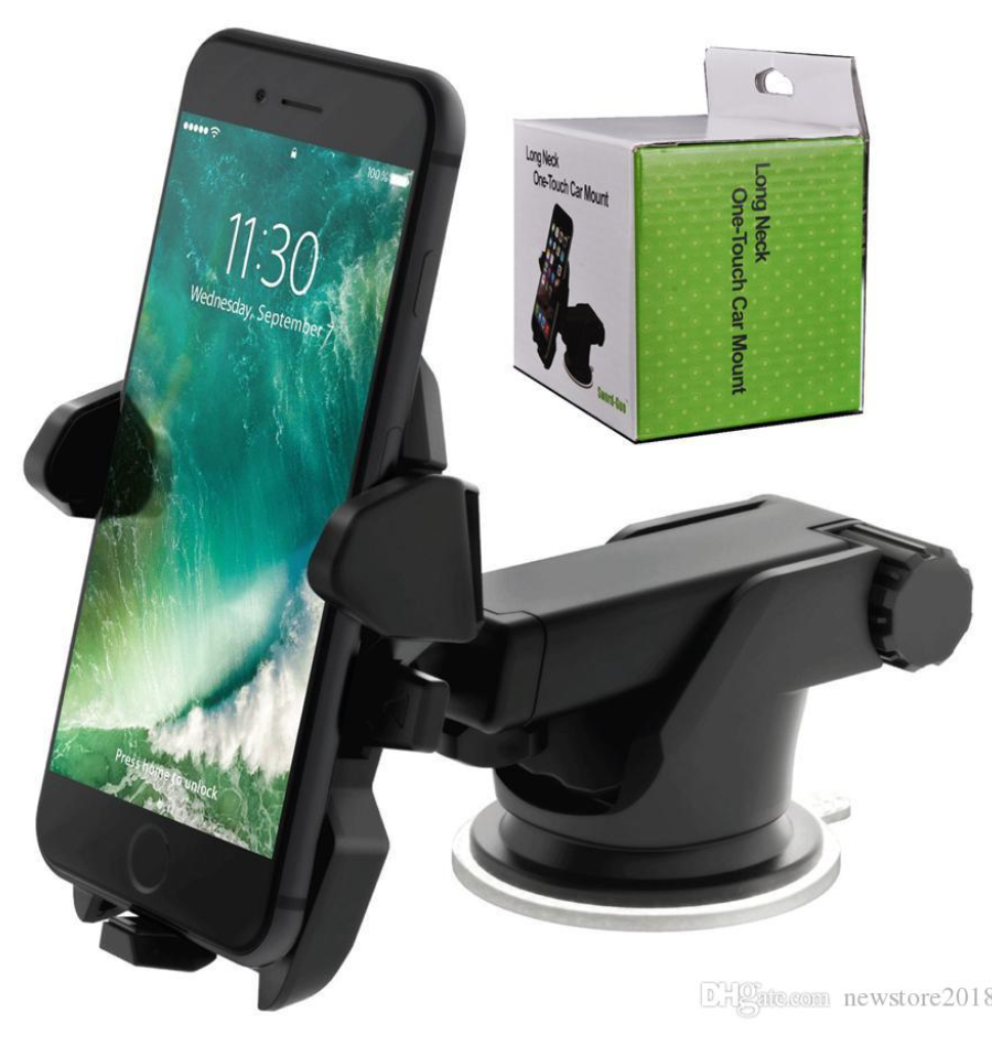 Universal Windshield Mount Car Holder Cradle Long Neck