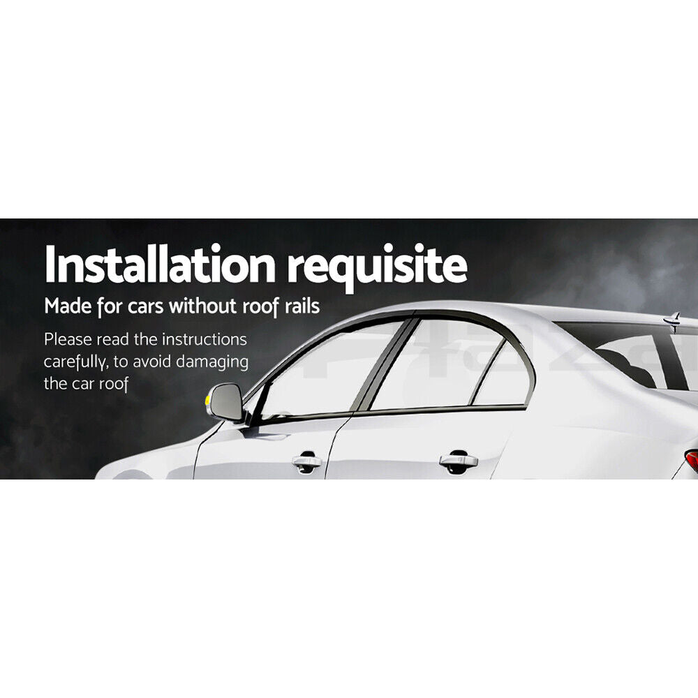 Universal Car Roof Rack Cross Bars 90cm Aluminium Adjustable Lockable 45kg