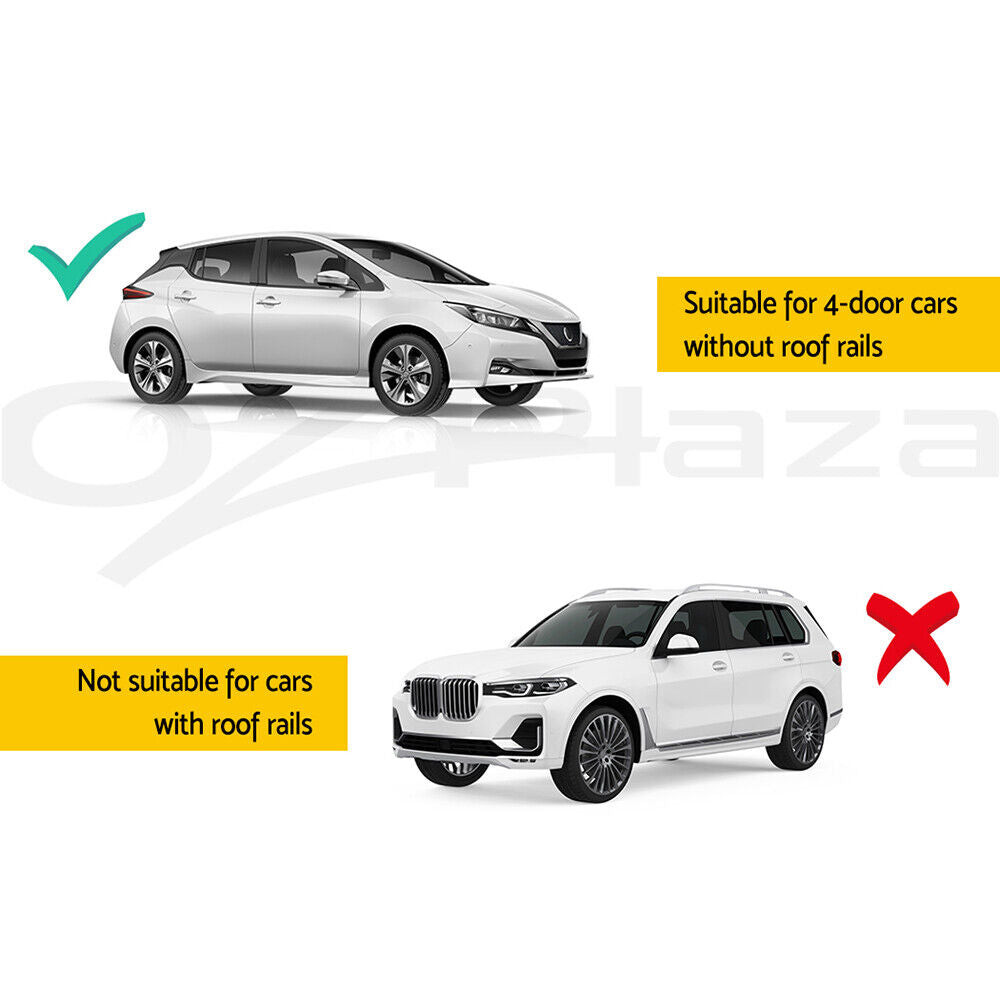 Universal Car Roof Rack Cross Bars 90cm Aluminium Adjustable Lockable 45kg