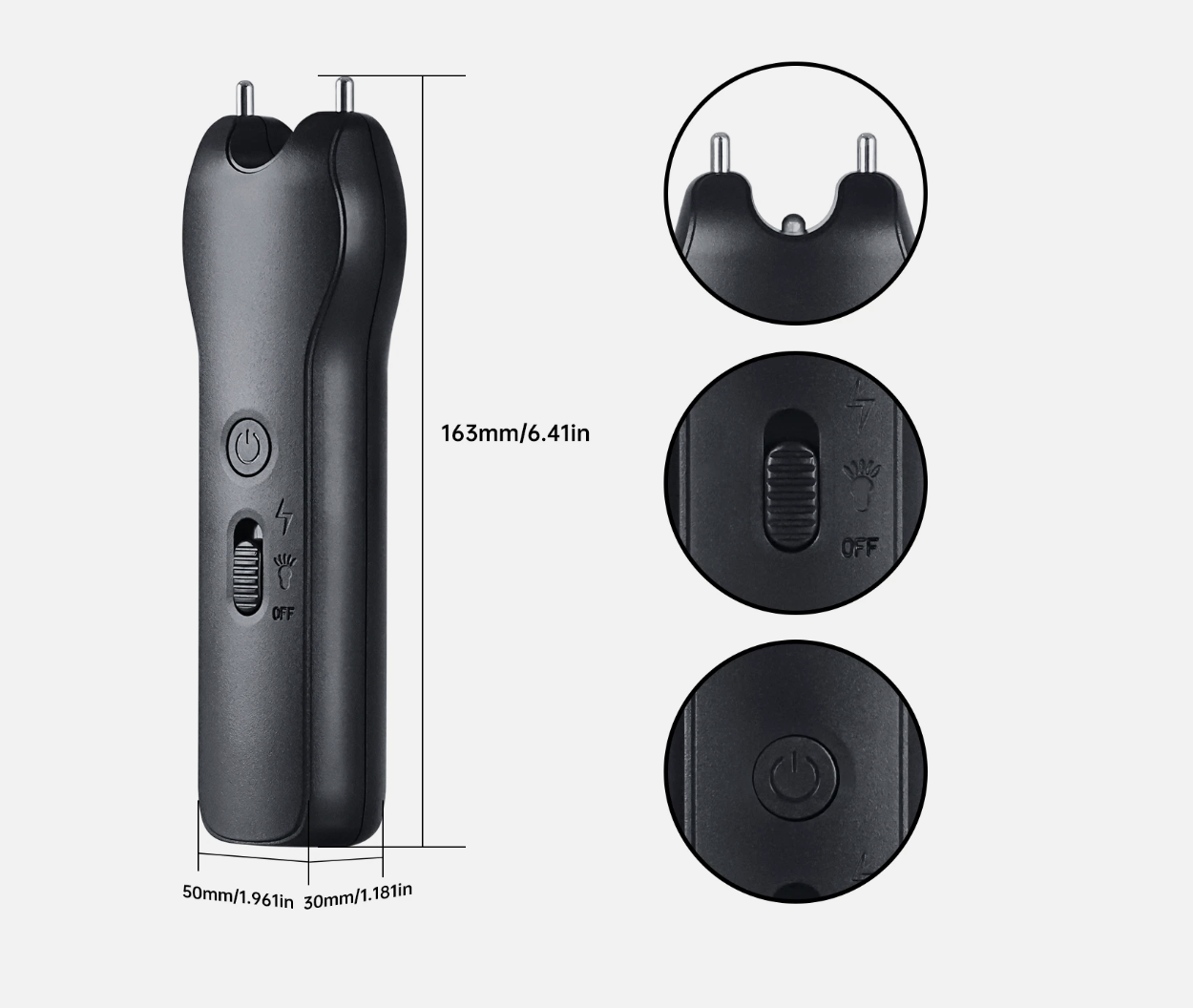 Handheld Cattle Prodder Stock Prod Rechargeable 10000V Electric Shock Pig Sheep