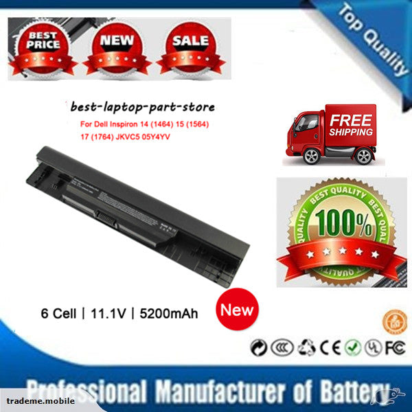 5200mah Battery for DELL Inspiron 1464 1564 1764 JKVC5 05Y4YV 0FH4HR 9JJGJ