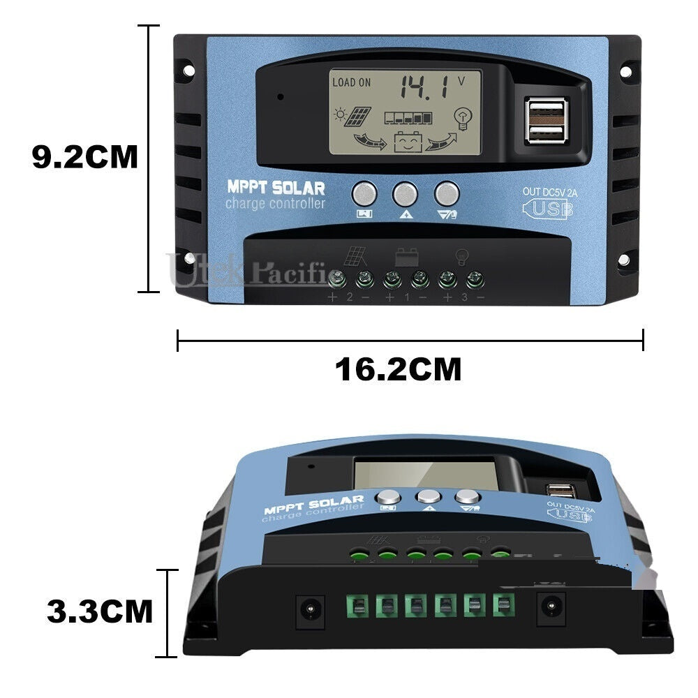 30A MPPT Solar Charge Controller 12V/24V Dual USB NZ Stock