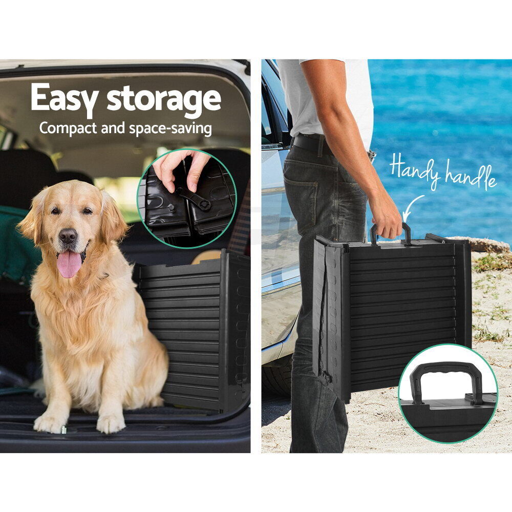 Dog Ramp For Car Pet Dog Stairs Steps Ladder Travel Foldable Portable SUV
