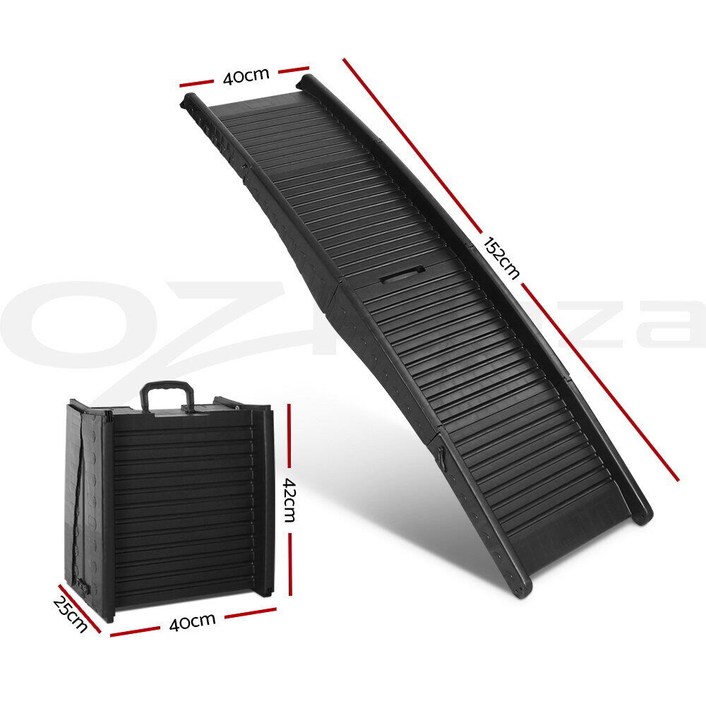Dog Ramp For Car Pet Dog Stairs Steps Ladder Travel Foldable Portable SUV