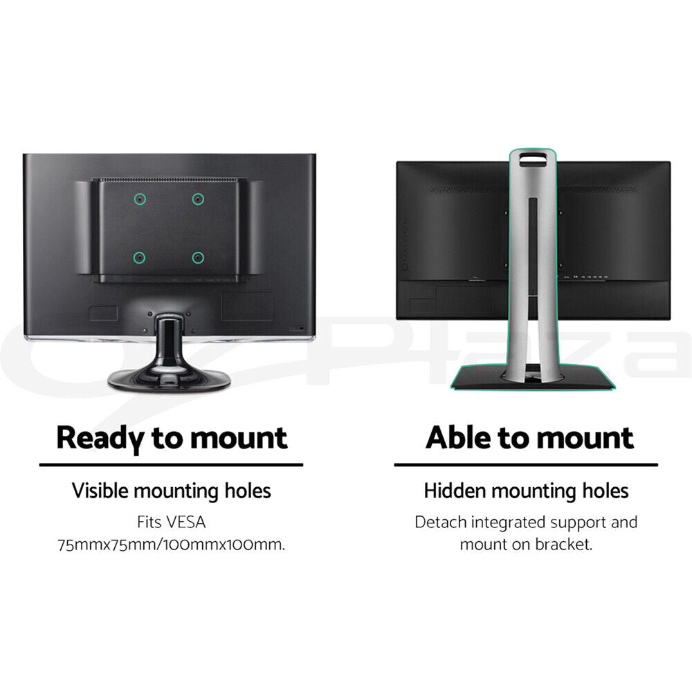 Dual HD LED Desk Mount Monitor Stand 2 Arm Display Bracket LCD Screen TV Holder