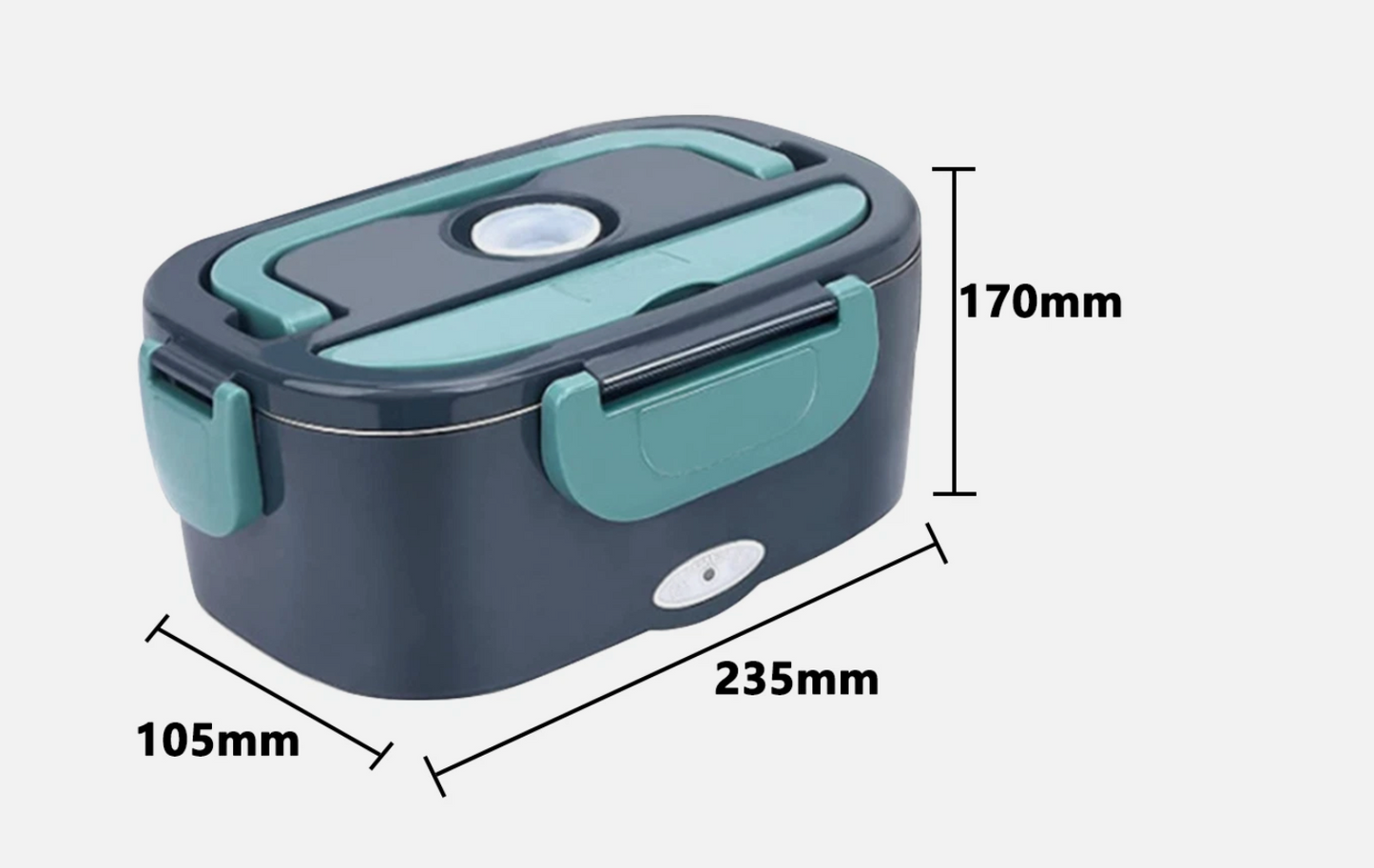 Portable Electric Heated Car Plug Heating Hot Travel Lunch Box Bento Food Warmer