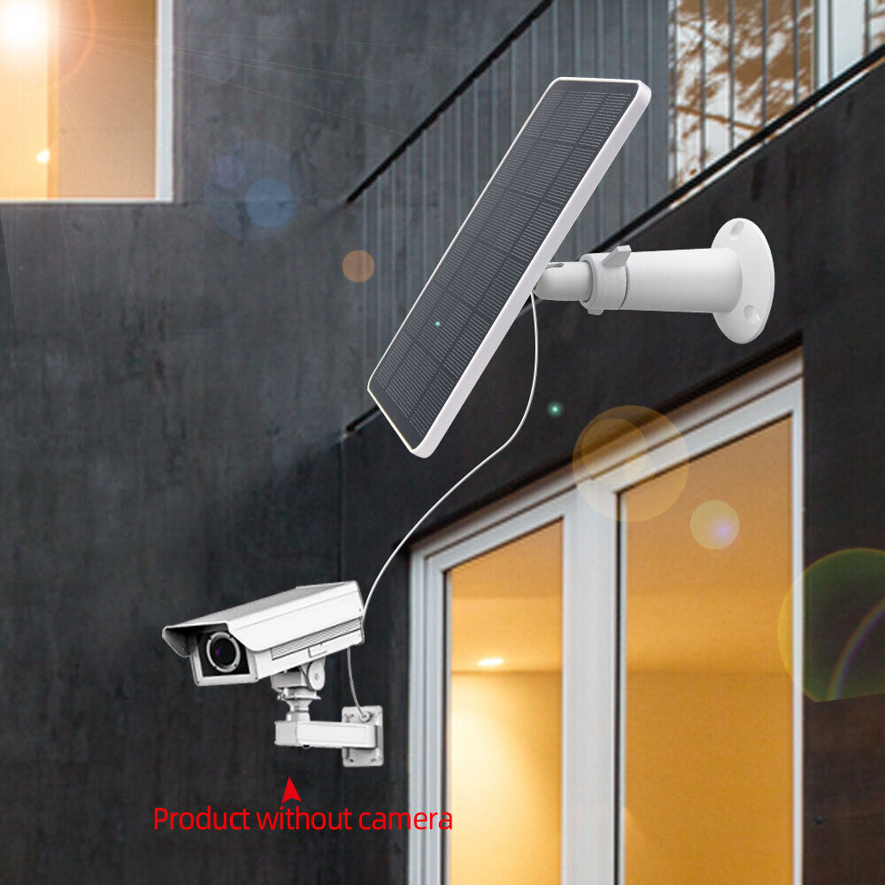 Solar Panel Charge with USB Power Cable for Eufy Arlo Essential Spotlight Camera