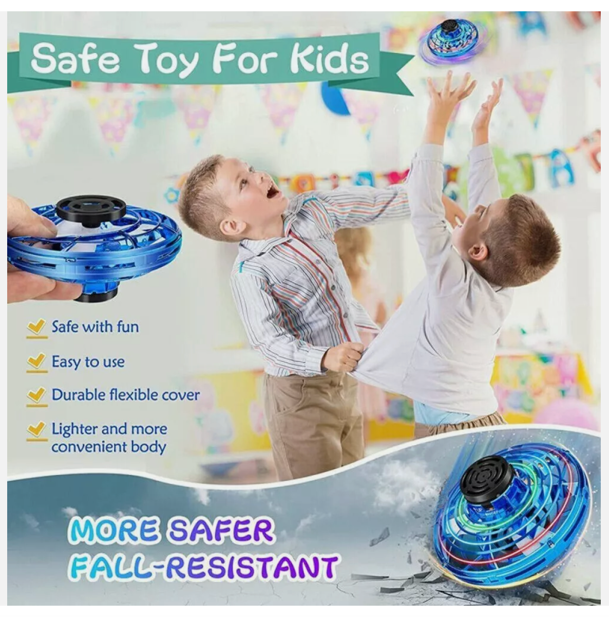 Flying Orb Ball Boomerang Fly Nebula Spinner Toys Soaring Hover UFO Mini Drone