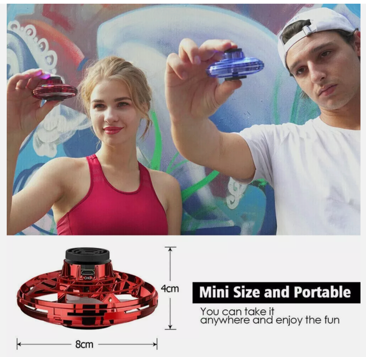 Flying Orb Ball Boomerang Fly Nebula Spinner Toys Soaring Hover UFO Mini Drone