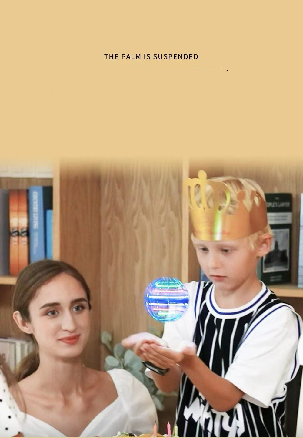 Flying Orb Ball Boomerang Fly Nebula Spinner- Toys Soaring Hover UFO Mini Drone