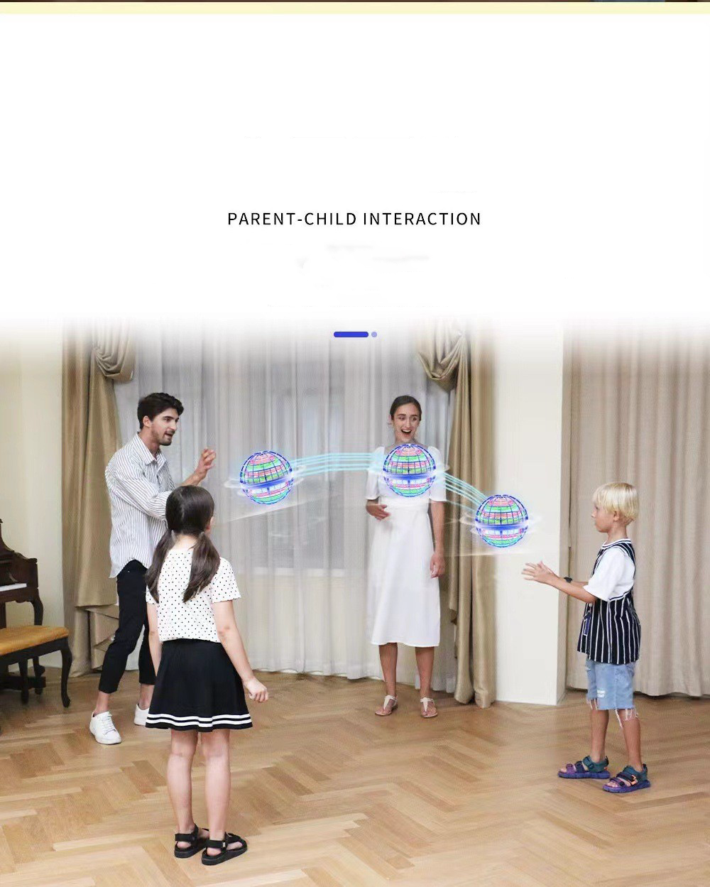 Flying Orb Ball Boomerang Fly Nebula Spinner- Toys Soaring Hover UFO Mini Drone