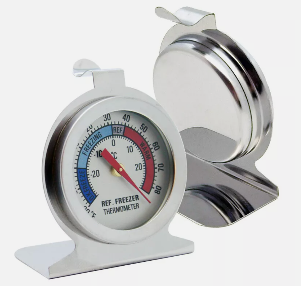 Refrigerator Thermometer Freezer Fridge Temperature Gauge Sensor Stainless