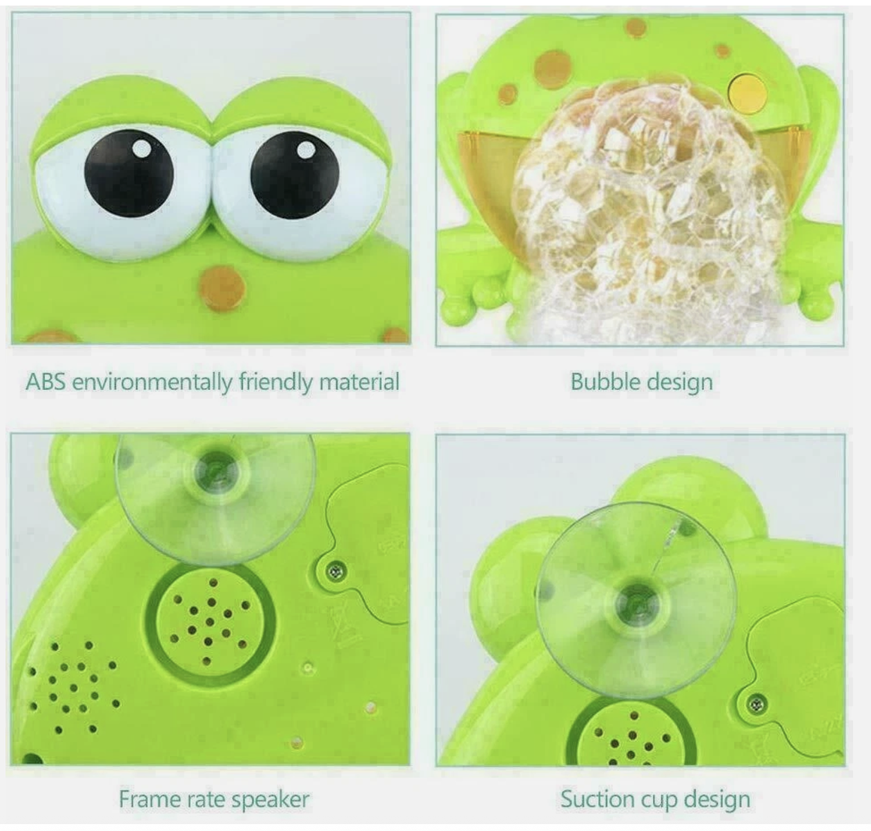 BABY BUBBLE MAKER CRAB FROG SHOWER MACHINE BLOWER FUN BATH MUSIC PLAY KIDS TOY