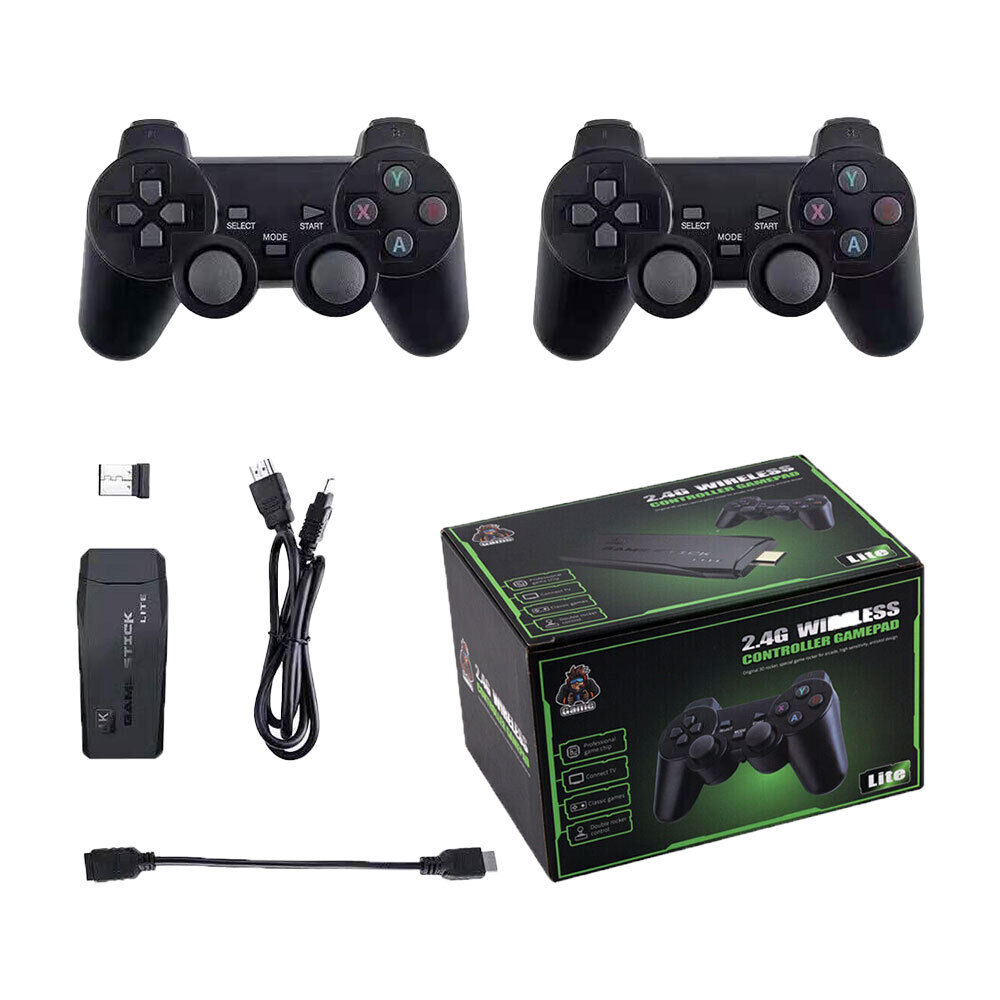 20000+ 4K HDMI TV Video Game Stick Retro Gaming Console w/ 2 Wireless Controller