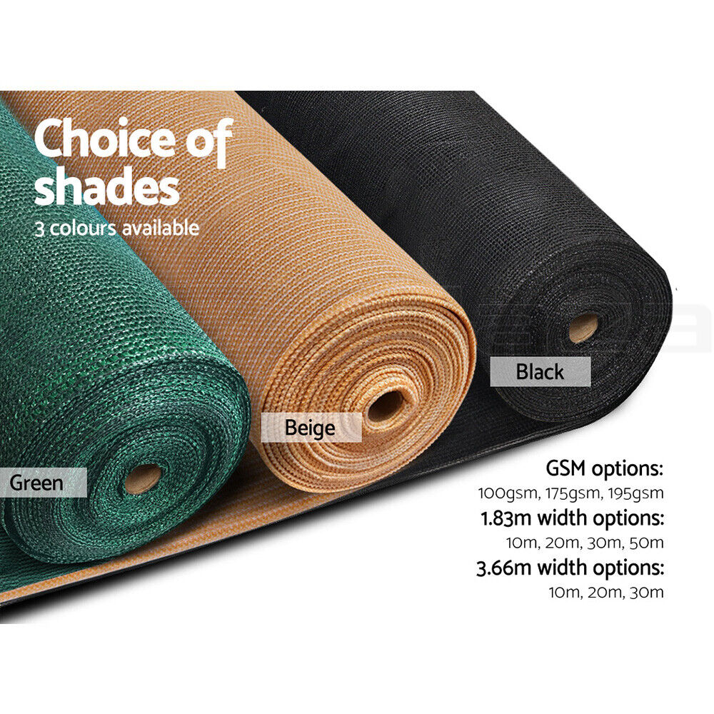 Shade Cloth Shadecloth Sail 50% 90% UV Mesh Roll Garden Outdoor