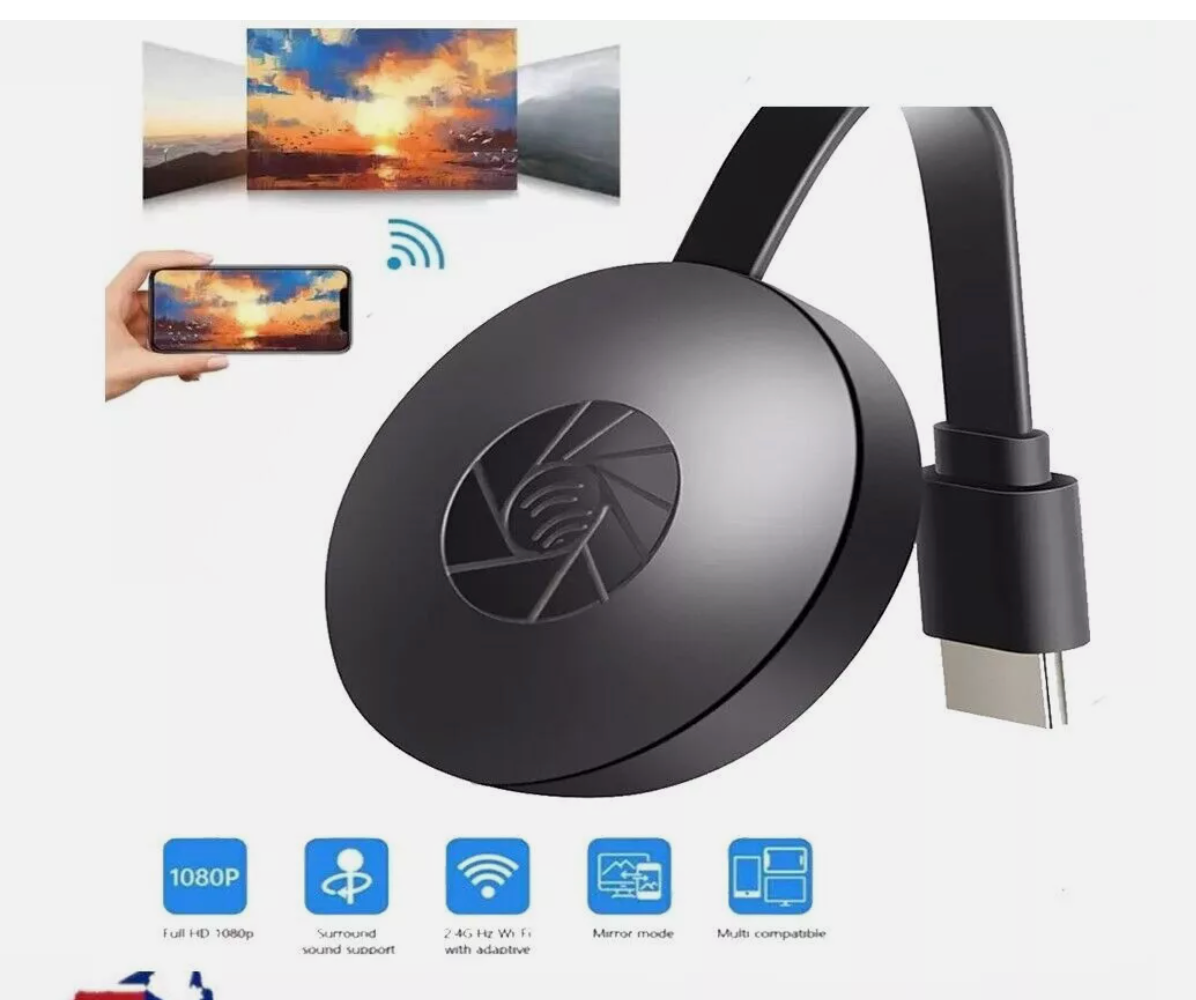 Chromecast Google Wireless HDMI-Compatible HD Display Media Streaming Video