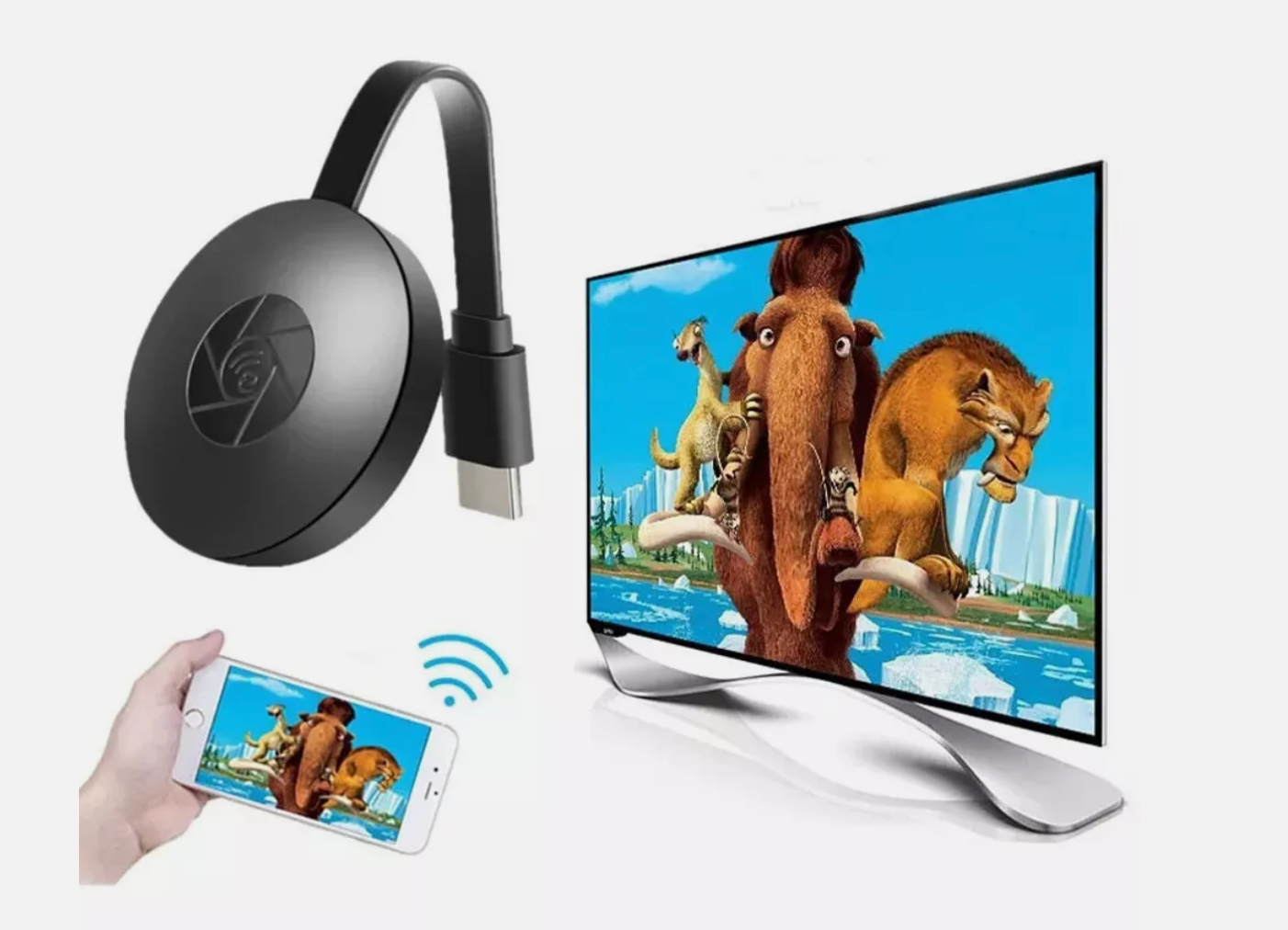 Chromecast Google Wireless HDMI-Compatible HD Display Media Streaming Video
