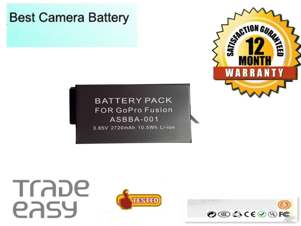 ASBBA-001 Rechargeable Li-ion Battery for Gopro Fusion 360 Degree Camera