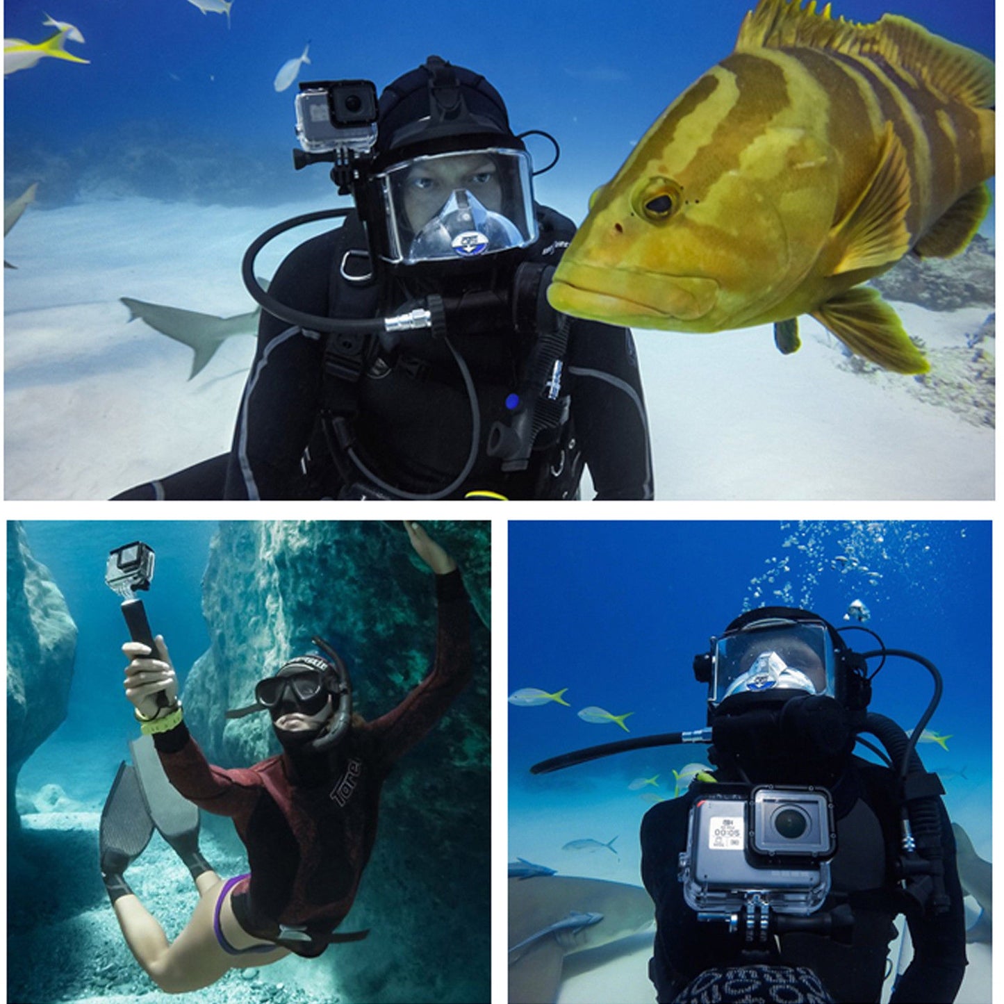 45M Underwater Waterproof Housing Case Protecting Cover Shell Gopro Hero 7 6 5