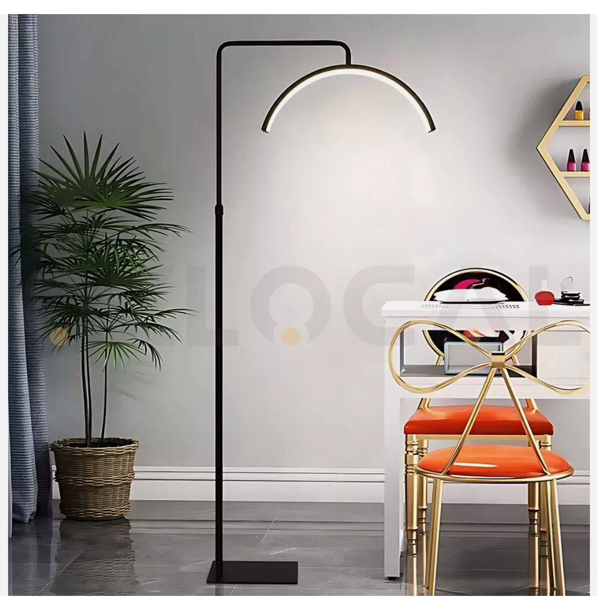 Beauty Half Moon Floor Fill Lamp LED Lash Light for Tattoo Salon Eyelash Makeup