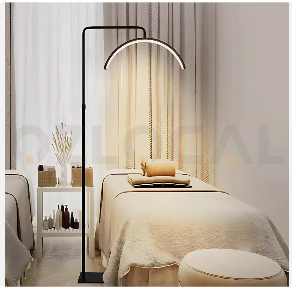 Beauty Half Moon Floor Fill Lamp LED Lash Light for Tattoo Salon Eyelash Makeup