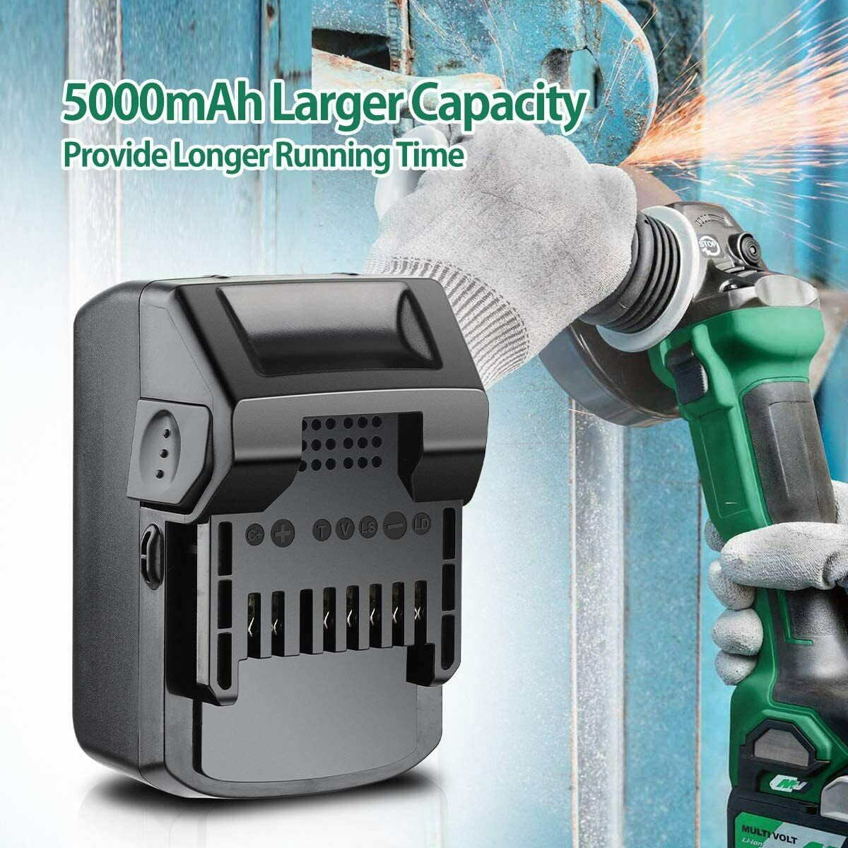 BSL1850 For Hitachi 18V 5.0Ah Li-ion Battery BSL1825 BSL1830 BSL1850 BSL1815 18V