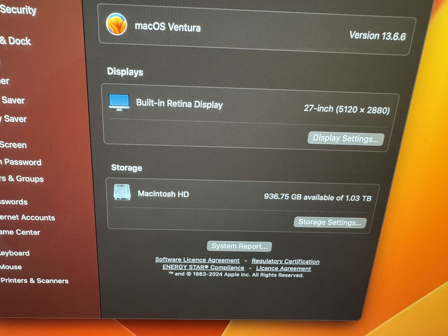 Nice iMac (Retina 5K, 27-inch, 2017) 24GB 1TB