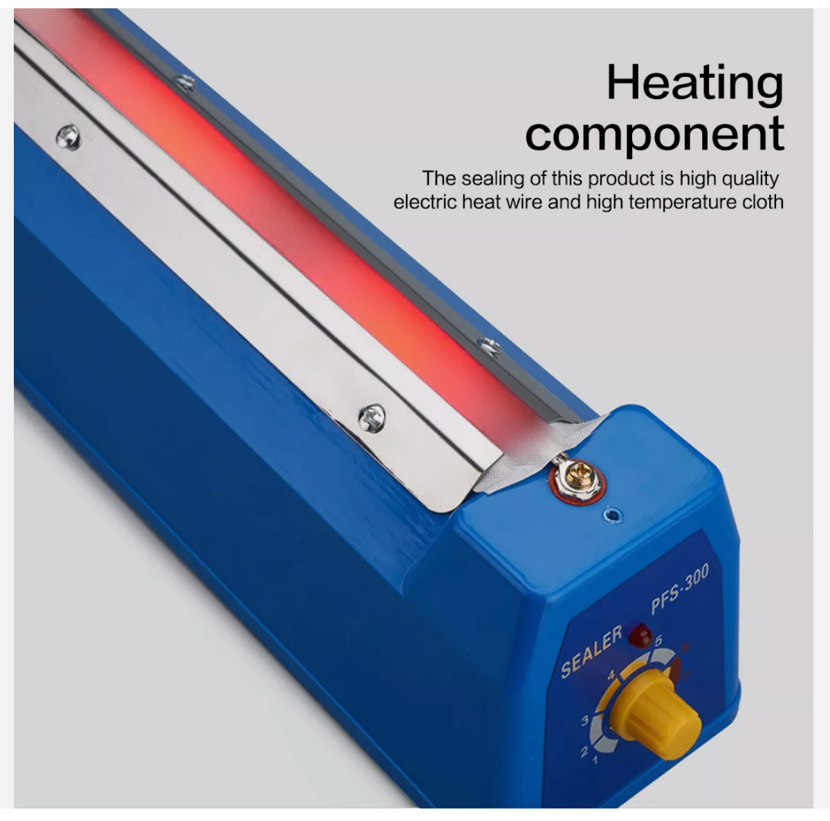 300mm Impulse Heat Sealer Sealing SAA Machine Electric/Plastic Poly Bag