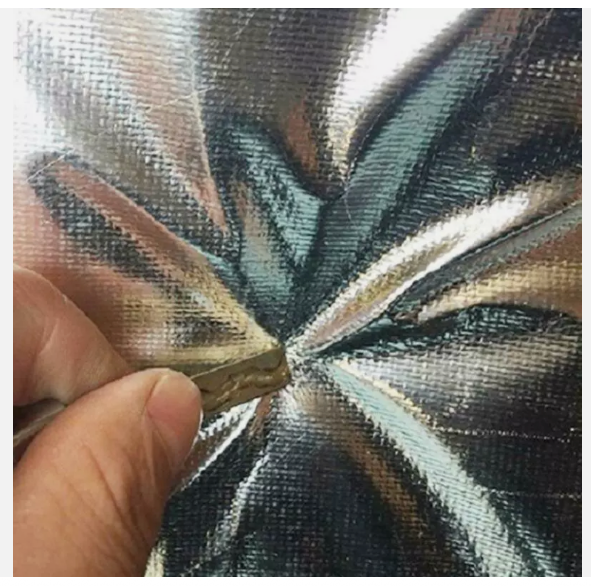 40mm Aluminum Foil Ceramic Fiber Blanket High Temp Fireproof Insulation Mat 1x0.61M