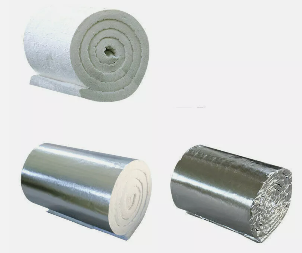 40mm Aluminum Foil Ceramic Fiber Blanket High Temp Fireproof Insulation Mat 1x0.61M