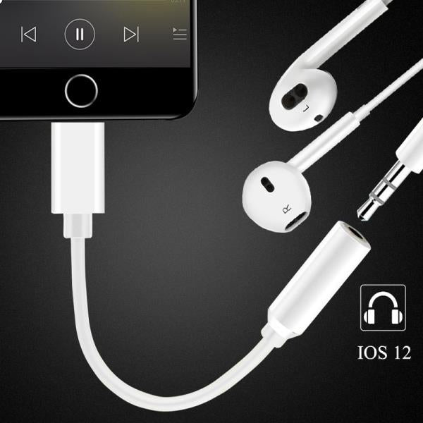 For iPhone to 3.5mm Headphone Jack Audio Adapter Music Aux Cable iPhone 13 12 11