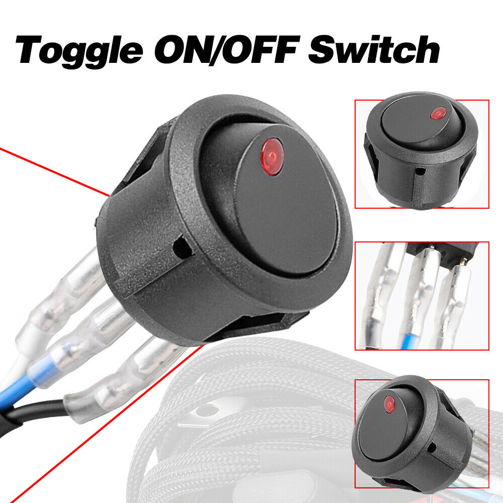 Wiring Loom Harness Kit Fuse Relay Switch 40A 12V For LED Work Driving Light Bar