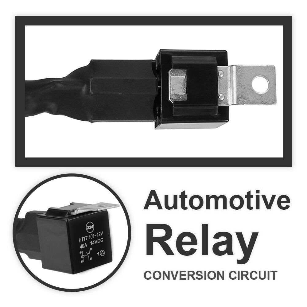 Wiring Loom Harness Kit Fuse Relay Switch 40A 12V For LED Work Driving Light Bar