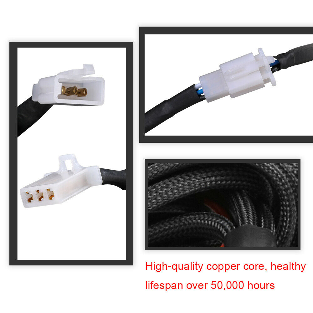 Wiring Loom Harness Kit Fuse Relay Switch 40A 12V For LED Work Driving Light Bar