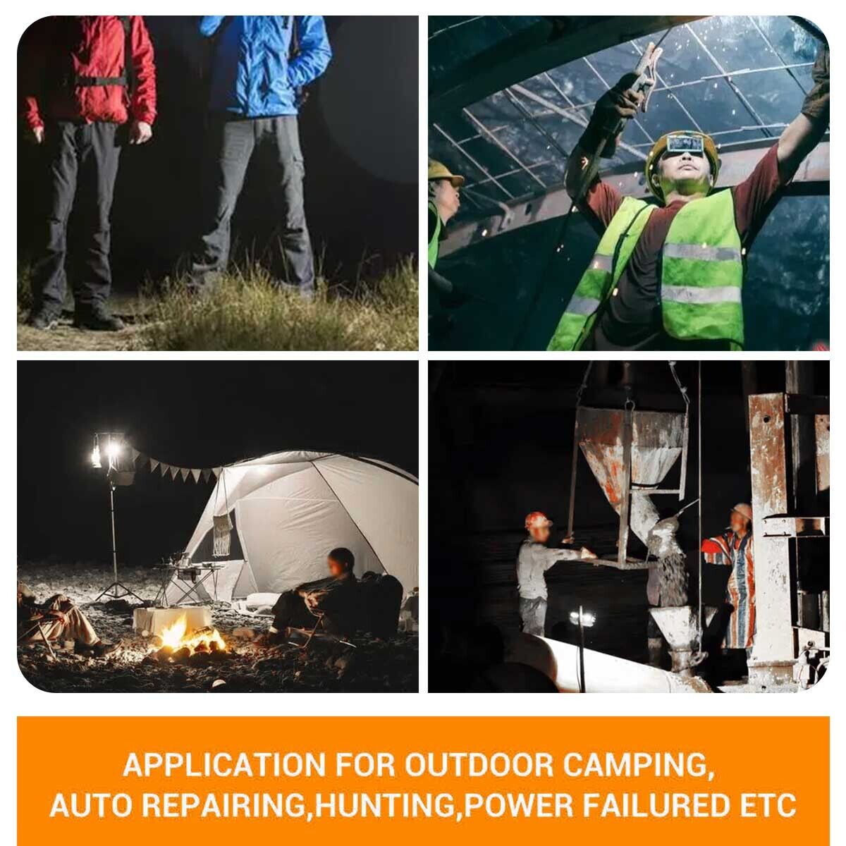 8'' LED Work Light Torch Camping Workshop Flashlights For Makita Battery