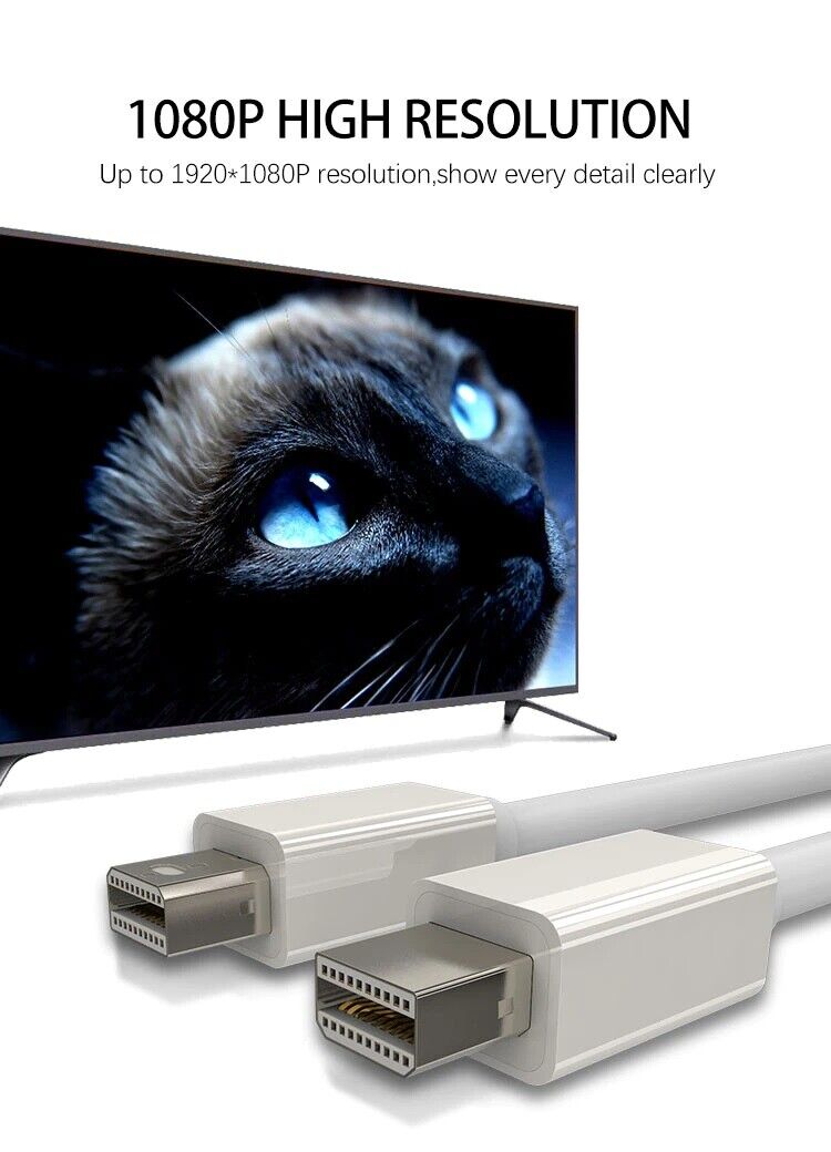 Mini Display Port Mini DP Male to Male Cable for MacBook Pro Air Mac