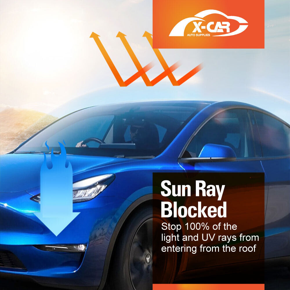 Tesla Model Y Glass Sun Roof Shade Sunroof Window UV Film Blind Sunshade Mesh