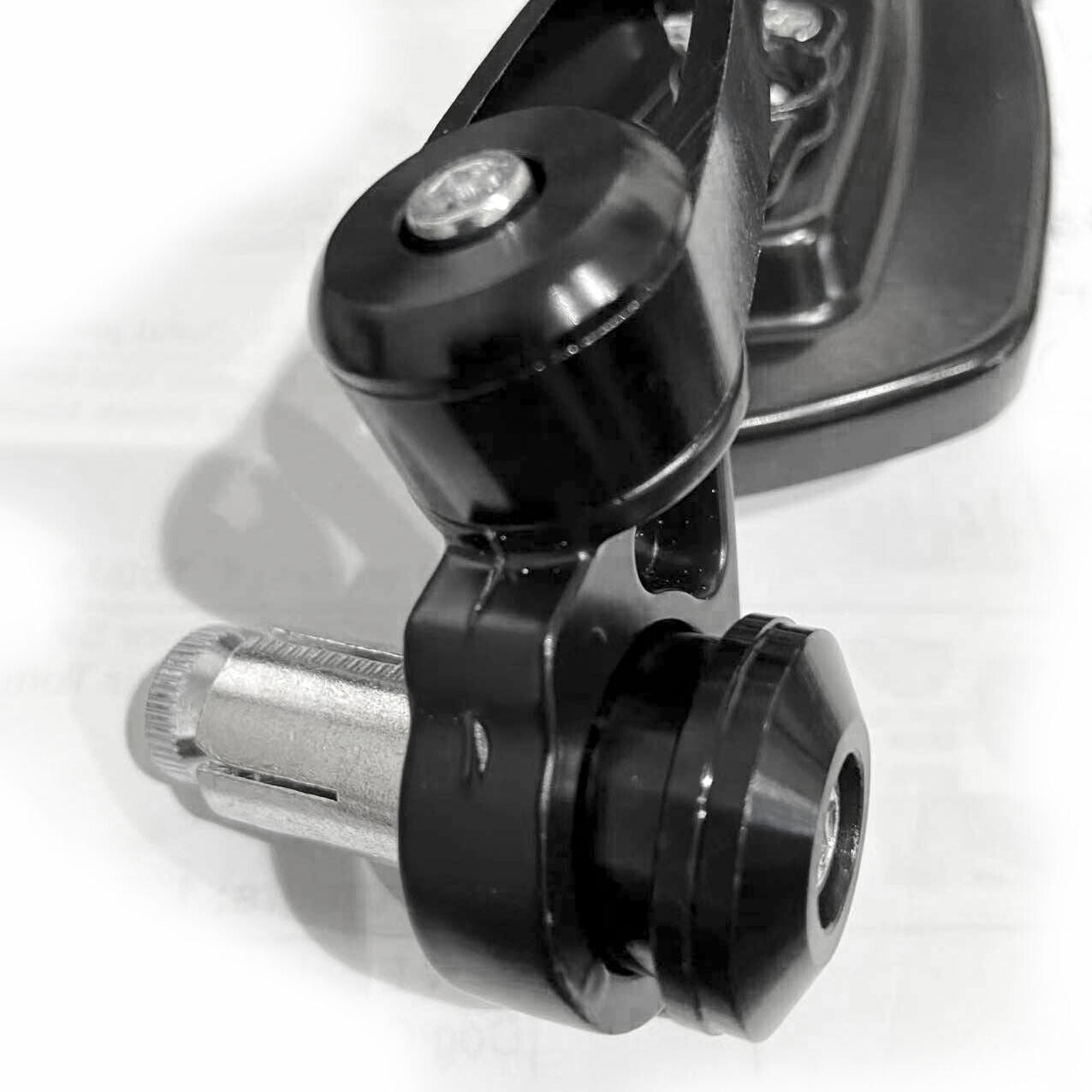 Universal Motorcycle bike Bar End Rear Side View Mirrors Cafe Racer Black 7/8"