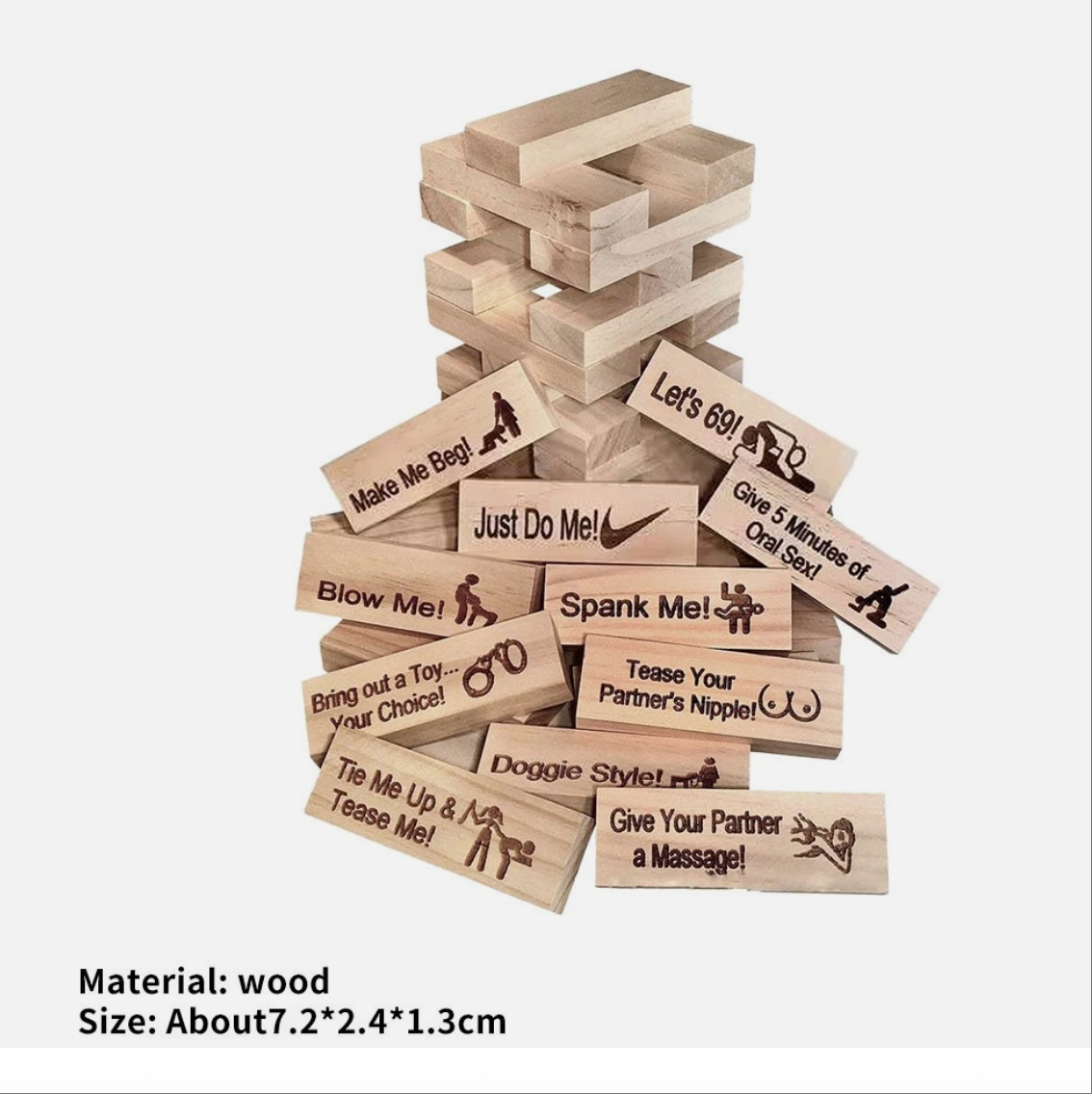 Super Naughty Block Tower Game - Couple Activities & Date Night Ideas