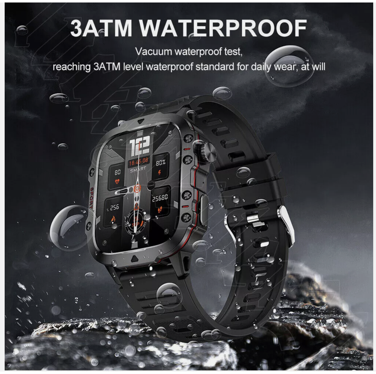 2025 Smart Watch For Men/Women Waterproof Smartwatch Bluetooth iPhone Samsung